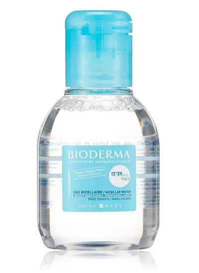 Buy Bioderma Abcderm H2O Micellar Water Ultra Gentle Cleansing For Baby & Children Skin 100Ml in UAE