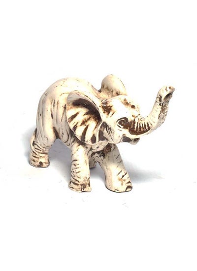 Buy immatgar Decorative Egyptian souvenirs gift handmade Home decor collectibles Sculptures animals (Elephant 2- White - 8 CM Long) in Egypt