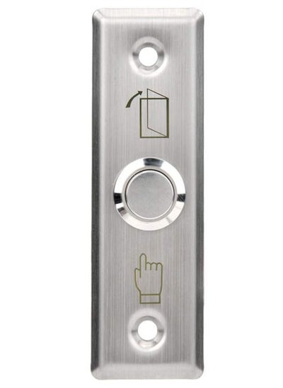 اشتري Door Exit Push Button Control Switch Vertical Stainless Steel Panel Input DC12V Output NO/COM for Access Control Door Release and Electronic Locks في الامارات