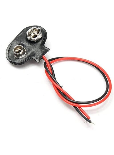 Buy 9V Clip on Battery Type Snap Connector with Red Black Wire - UHcom in Egypt