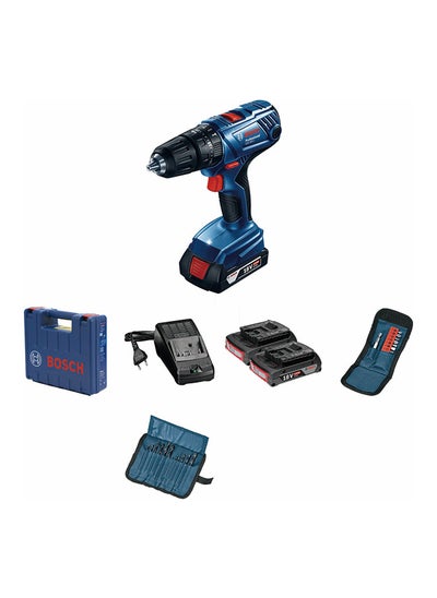 اشتري Bosch GSB 180-LI Professional Cordless Combi  (2x2Ah+21pc Accessories) في الامارات