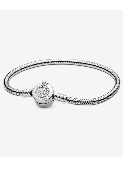 Buy Pandora Moments Sparkling Crown O Snake Chain Bracelet for Women Circumference 20cm in UAE