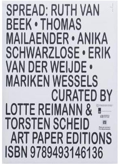 اشتري Spread: Ruth van Beek, Thomas Mailaender, Anika Schwarzlose, Erik van der Weijde, Mariken Wessels في الامارات