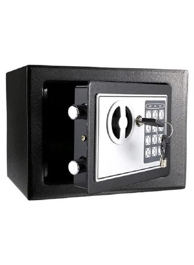اشتري Security Safe,  Mini Solid Steel Digital Electronic Safety Box, Keypad Lock Safe for Passport Cash Jewelry and Other Valuable Items, Suitable for Home/office/hotel(Black) في السعودية