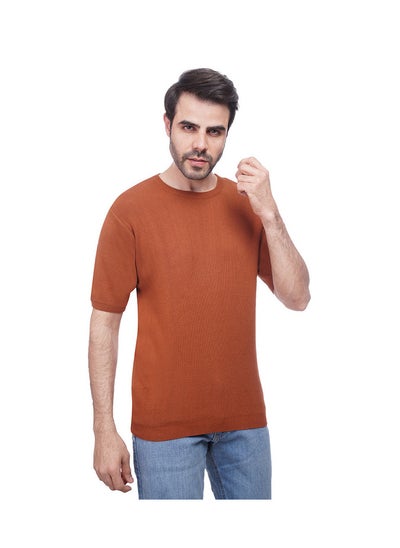 Buy Coup - Plain Woven T-Shirt With Round Neck in Saudi Arabia