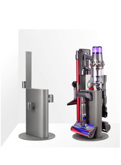 Buy Vacuum Stand Holder for Dyson V15 V12 V11 V10 V8 V7 V6 Cleaner, Stable Metal Storage Rack, Drill-free Organizer Bracket Compatible with Dyson Cordless Vacuum Cleaner and Its Tools, Grey in UAE