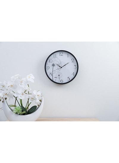 Buy Dandellion Wall Clock D30cm black in UAE