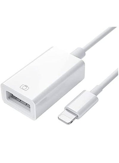 اشتري Yesido - Premium Quality Lightning OTG/USB 3.0 Super Fast Data Transmission (White) في الامارات