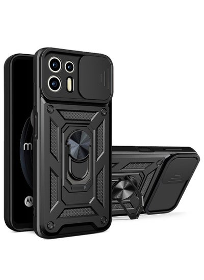 Buy Phone Cover for Motorola Edge 20 Lite with Slide Camera Cover Military Grade Drop Protective Phone Case with Magnetic Car Mount Holder in Saudi Arabia