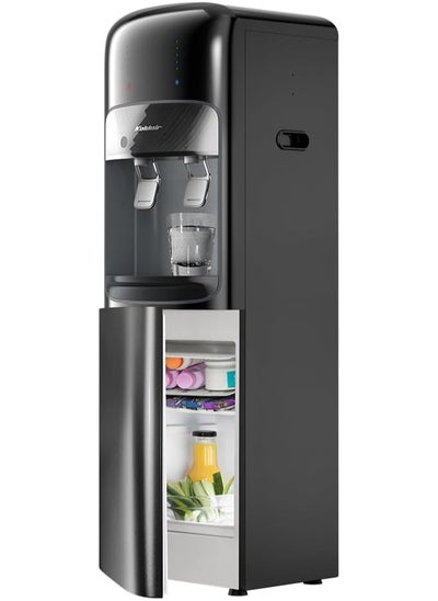 Buy Koldair Water Dispenser Top-Load Freestanding With Fridge, Two Taps Hot And Cold, Type AF3.1, Black in Egypt