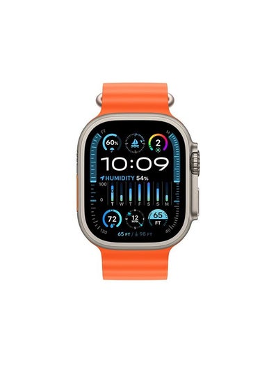 Buy HK13 Ultra 2 smart watch Making & Answer Calls via Bluetooth 2.12-inch Super AMOLED Screen, 7 Days Battery Life, Wireless Charging 4GB ROM for Local Music Location Sharing-ORANGE in Egypt