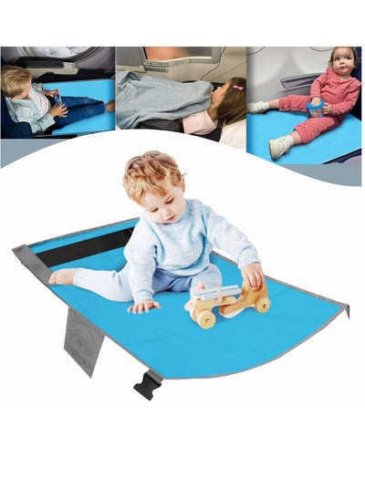 اشتري Toddlers Travel Bed Baby Foldable Airplane Seat Extender Infants Portable Airplane Footrest Flight Sleeping Bed Playmat for Kids في السعودية