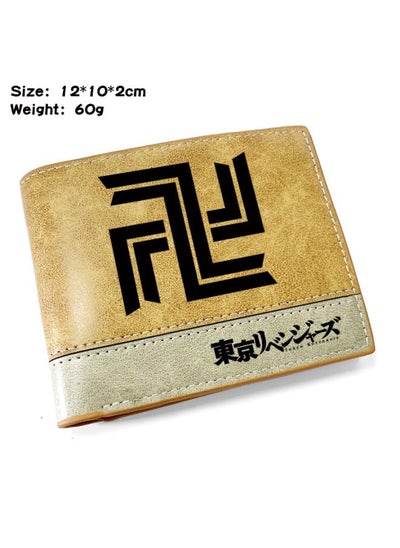 Buy Tokyo Avengers Pu Leather 20% Fold Short Wallet Sano Manjiro Ryukomiya Sakamiji Sakamiji Animation Peripheral Wallet in Saudi Arabia