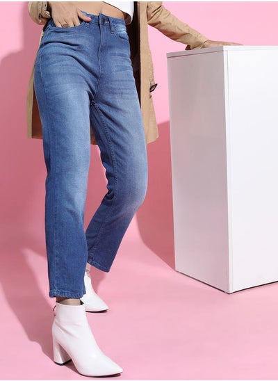 اشتري Mid Rise Light Wash Flared Jeans في السعودية