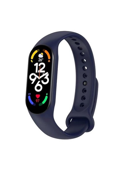 Buy ELMO3EZZ Strap for Xiaomi Mi Band 7, Flexible Silicone Replacement Watch Adjustable Smart Watch Strap., Xiaomi Haylou RT LS05S.Blue in Egypt