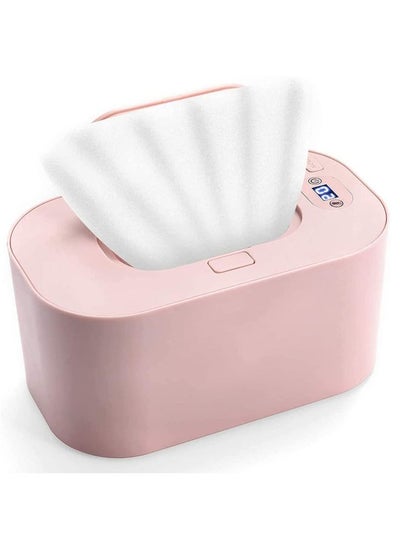 Buy Wipe Warmer Baby Wet Wipes Dispenser Baby Diaper Wipe Warmer With Led Changing Light Wipe Tissue Box Top Heating Large Capacity Silent for Baby in Saudi Arabia