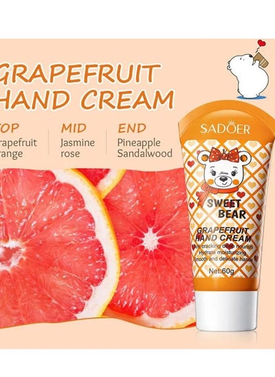 Buy Sweet Bear Grape Fruit Hand Cream Moisturizing And Anti-Cracking Deep N 60g in UAE