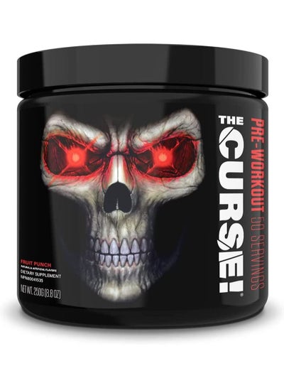 Buy JNX Sports The Curse-Pre Workout Supplement-Intense Energy and Focus-Instant Strength Gains-Enhanced Blood Flow-Nitric Oxide Booster with Creatine and Caffeine-Men and Women-Fruit Punch250gm-50 Serv in UAE