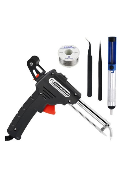 Buy 5 in 1 Hand held Electronics Soldering Iron Kit ，Welding Tool with Lead-free Wire, 60W Welding Tools 180℃- 450℃ ，Tweezers for Circuit Board, Home DIY, Electronic Repair in Saudi Arabia