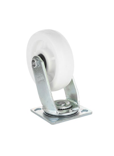 Buy White PP Heavy Duty Plate Swivel Caster  With Double Ball Bearing  Steel Fixture 5.5mm 5x2 in Saudi Arabia