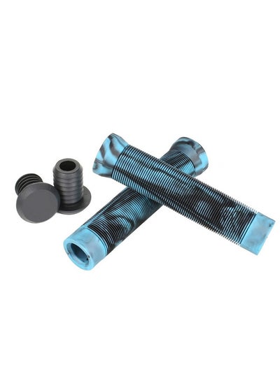 Buy Handle Bar Grips 150Mm 2Pcs Soft Tpr Grips For Pro Stunt Trick Scooter Bars And Bmx;Mtb Bikes Bars (Blue) in UAE