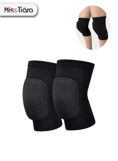 اشتري 2 Piece Non-Slip Soft Knee Pads Breathable Knee for Dance Wrestling Volleyball Basketball Running Football Jogging Cycling Arthritis Relief Meniscus Tear في الامارات