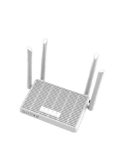 Buy airlive W6184QAX 1800AX Wi-Fi 6 1800Mbps Wireless Dual Bands VPN MESH Router with 4 Gigabit Ports -White in Egypt