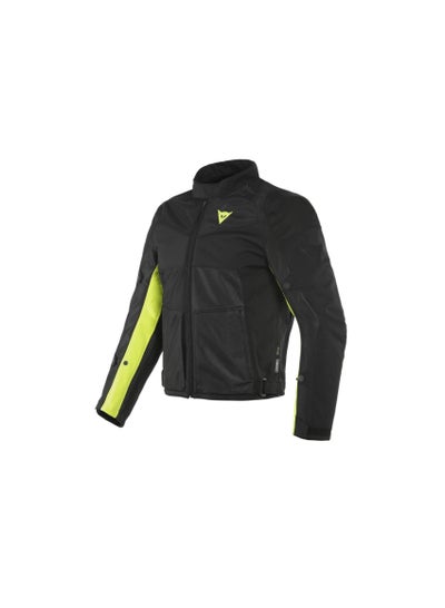 DAINESE SAURIS 2 D-DRY JACKET BLACK/BLACK/FLUO-YELLOW SIZE-52