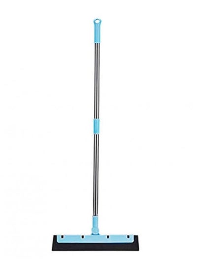 اشتري Long Hand Bathroom Broom Single Mop Broom Toilet Wiper Scrapes Floor Home Room Office-Blue في الامارات