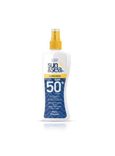 Buy Sun & Sea sunscreen spray lotion for Adults 200Ml in Egypt