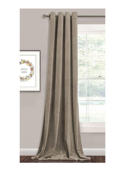 Buy Elegant Velvet Thermal Insulated Curtain for Living Room With Steel Grommets 1 panels in Egypt