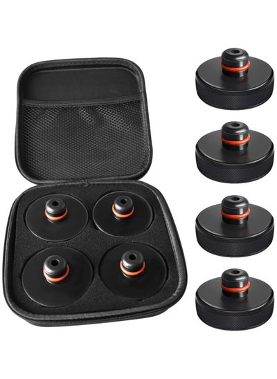 Buy 4X Car Rubber Jack Pad Point Adapter Tool W/Storage Case Box Non-Slip Support Frame Protector Floor Lifting Trolley for Tesla Model X/3/Y/S Black in UAE