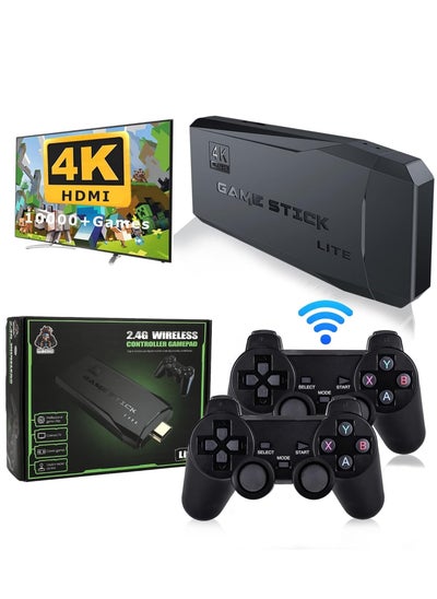 اشتري Retro Game Console, HD Classic Game Console, 10000+ Built-in Games, 9 Emulators Console, HDMI Output TV Video Games, High Definition Game Console with Dual 2.4G Wireless Controllers في الامارات