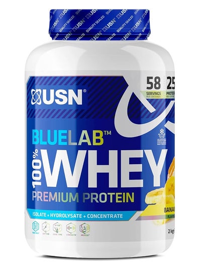 Buy Bluelab 100% Whey Protein Banana 2kg in UAE