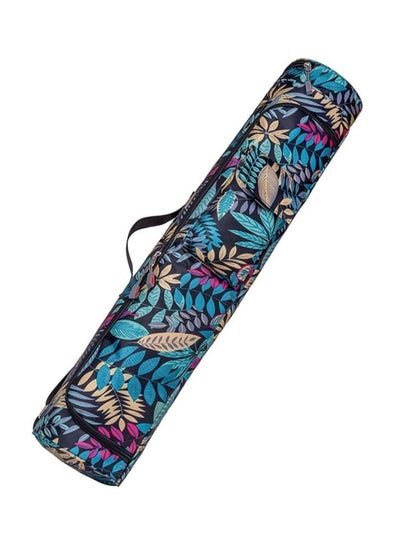 Buy Yoga Mat Bag Oxford Cloth Shoulder Bag Waterproof with Adjustable Strap Bag Double Zip Closure Fits Most Size Mats Blue in UAE
