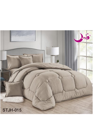 Buy Quilt set for a King-Size bed Consisting of 6 Distinct Pieces Size 240 x 220 cm. in Saudi Arabia