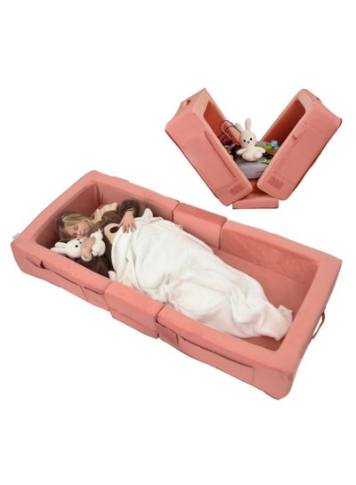 Baby Folding Cot, Portable Toddler Travel Bed, Kids Folding Floor ...