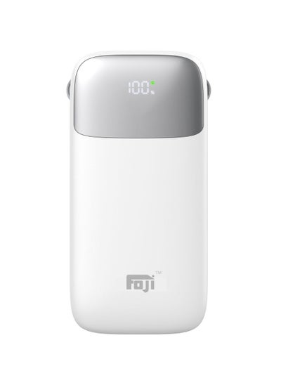 Buy Foji 10000 mAh Power Bank With Charging Cable LED Digital Display in UAE