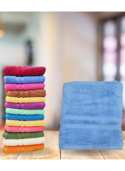 Buy 100% Cotton Towels Multicolor 50x100 cm in Egypt