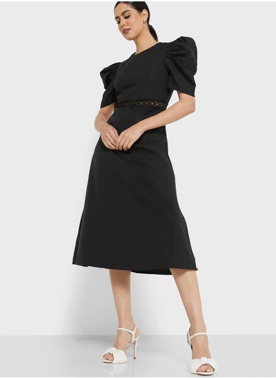 Buy Puff Sleeve Dress in Saudi Arabia