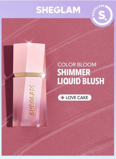 Buy SHEGLAM COLOR BLOOM DAYGLOW BLUSH SHIMMER love cake 5.2ml in UAE