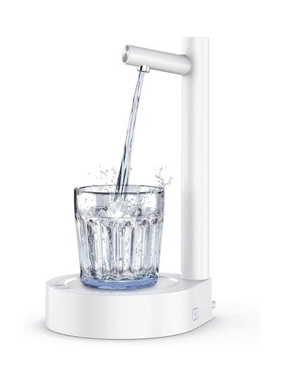 Buy Water Dispenser Desk Water Dispenser For 5 Gallon Bottle Low Decibel Bedside Automatic Water Dispenser Portable Detachable Water Pump For Camping Home Office Kitchen Travel White in UAE