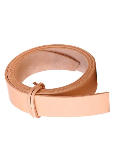 اشتري Cowhide Leather Strip Unfinished Leather Belt Clothing Belt Color Casual Belt Unfinished Jeans Pants Belt Multipurpose Belt Strap For DIY Craft Waistband Making, 2.9 x 100 cm في الامارات