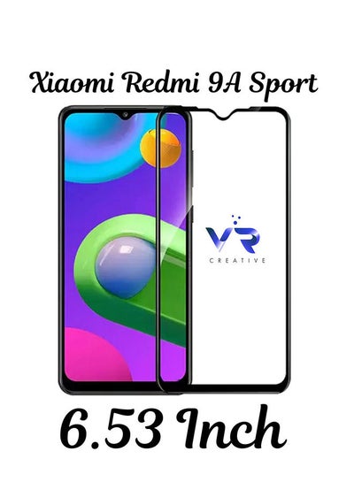 اشتري واقي شاشة من الزجاج المقوى لهاتف Xiaomi Redmi 9A Sport شفاف / أسود في الامارات