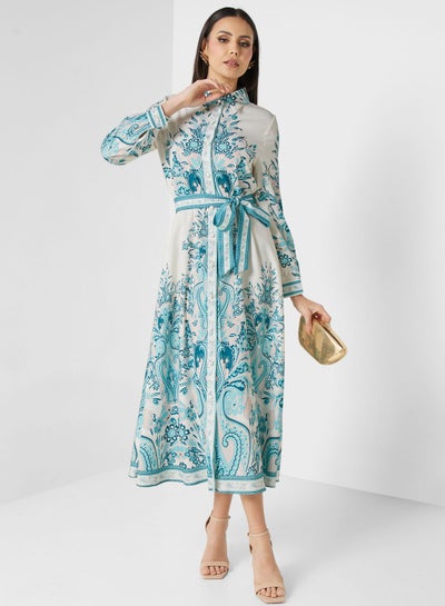 Buy Abstract Print Dress in Saudi Arabia