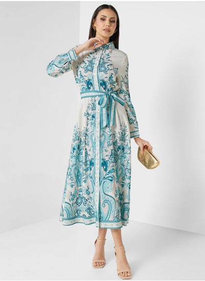 Buy Abstract Print Dress in Saudi Arabia