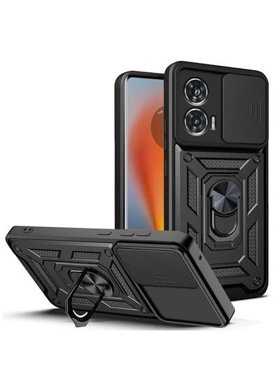 Buy Motorola Edge 50 Fusion 5G Case Cover Protector Accessories with Camera Len Protection Anti-Scratch Shockproof Anti-Fingerprints Back Cover with 360 Car Mount Magnetic Ring Holder Case Protector in Saudi Arabia