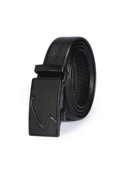 اشتري 130CM Creative Casual Versatile Wear Resistant Leather Automatic Buckle Belt في الامارات
