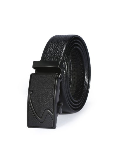 Buy 130CM Creative Casual Versatile Wear Resistant Leather Automatic Buckle Belt in UAE