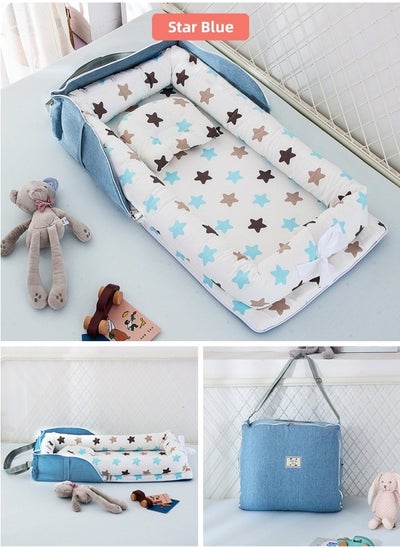 Buy Baby Travel Bed Portable Mobile Diaper Bag Newborn Multi-function With Toys Multipurpose Mummy Bag Grey in Saudi Arabia